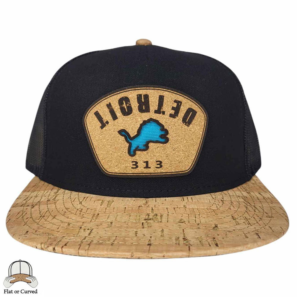 Detroit Lions 313 Cork Hat