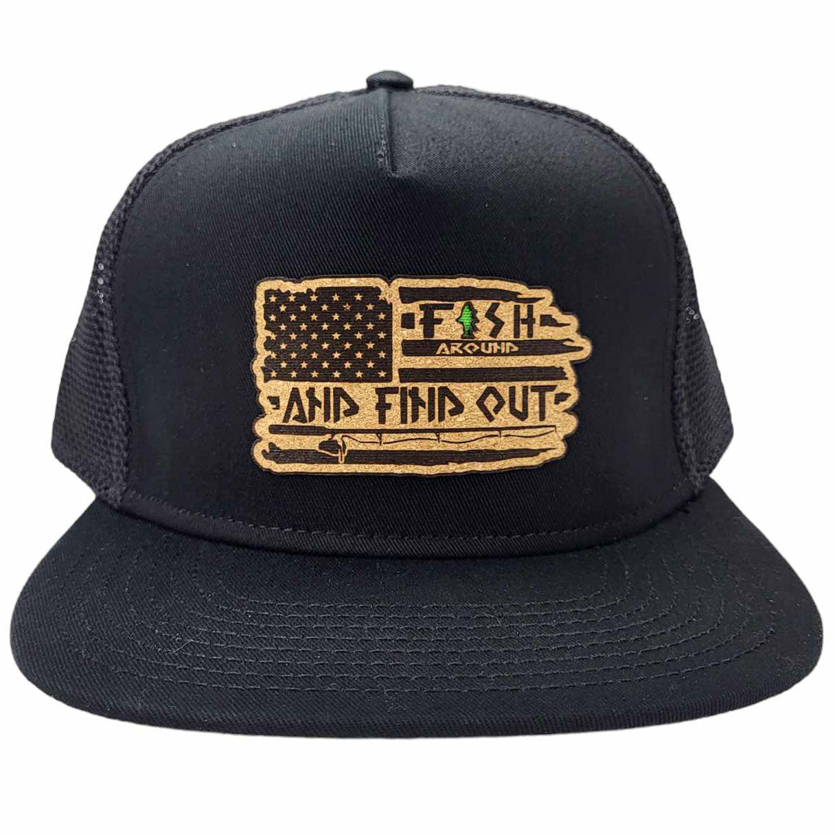 Fish Around And Find Out Cork Patch Hat