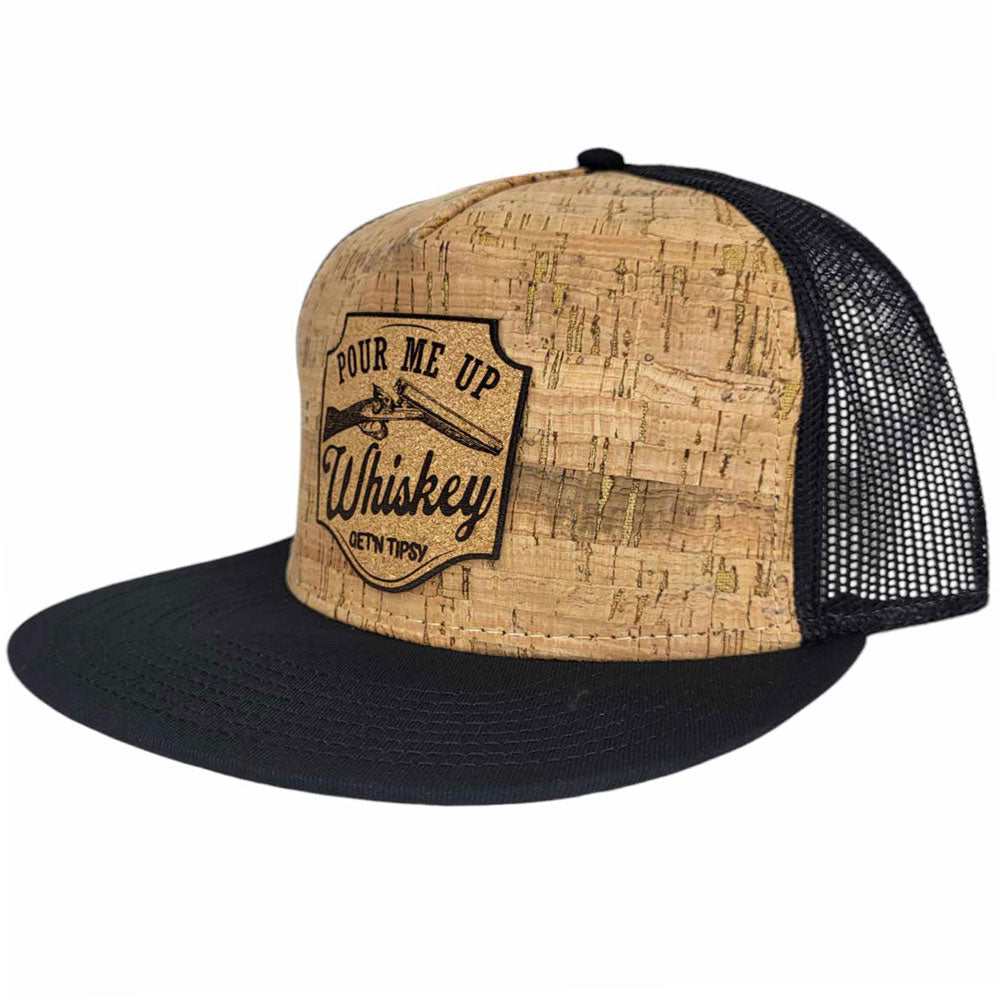 Double Shot Whiskey Get'n Tipsy Cork Hat