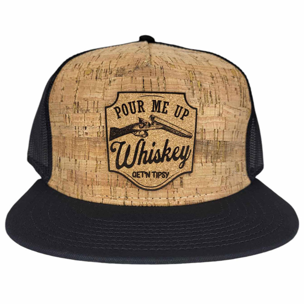 Double Shot Whiskey Get'n Tipsy Cork Hat