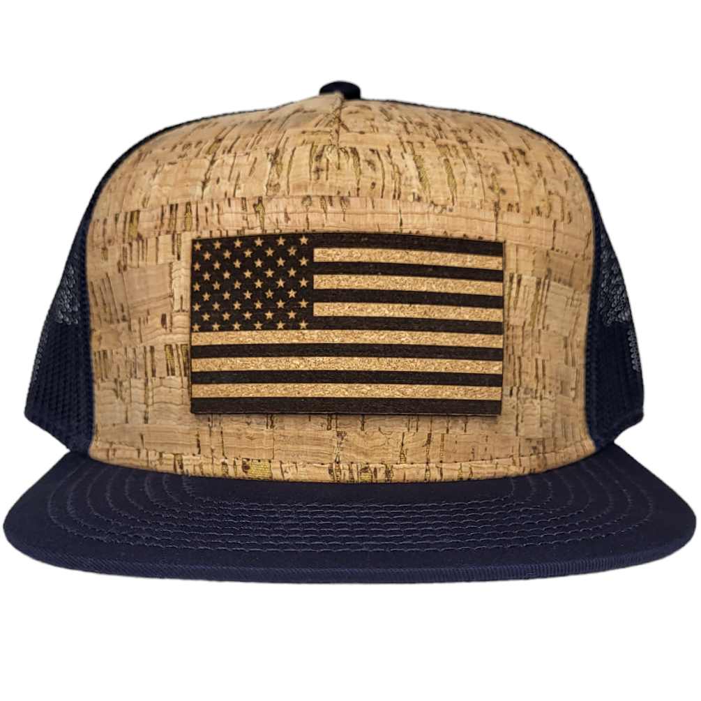 Merica Flag Bill Cork Hat