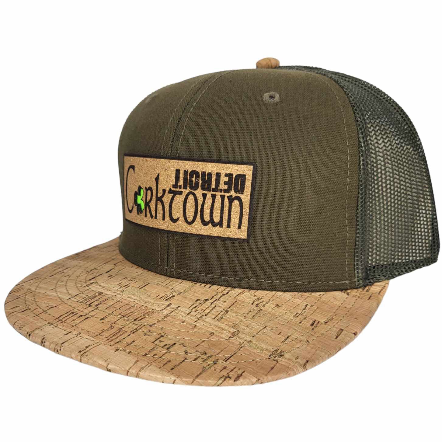 Corktown Detroit Cork Flat or Curved Hat