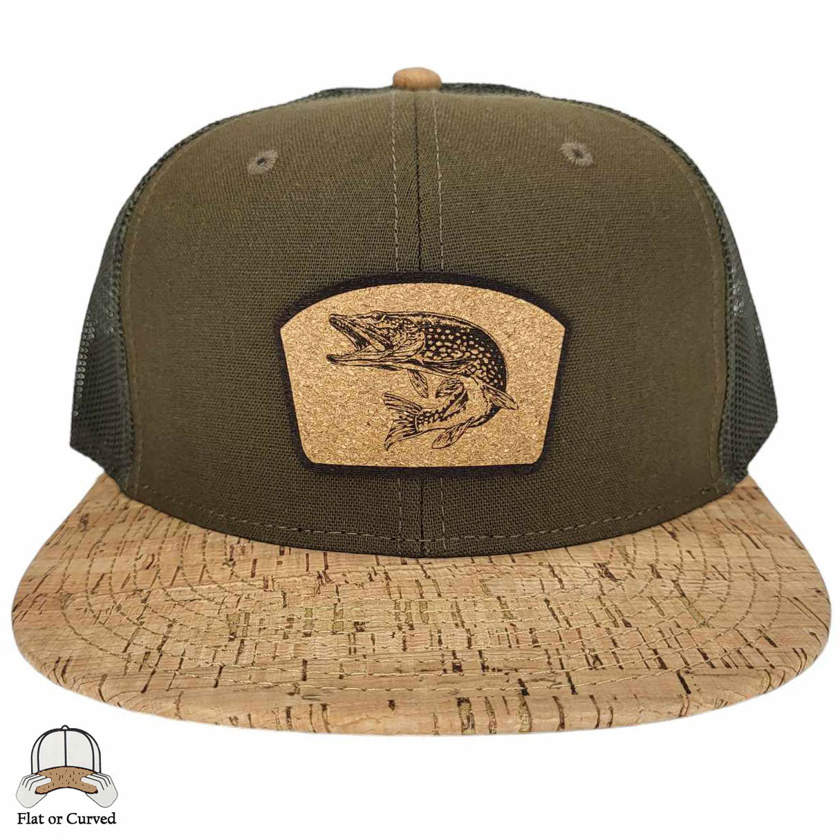 Pike Cork Fishing Hat