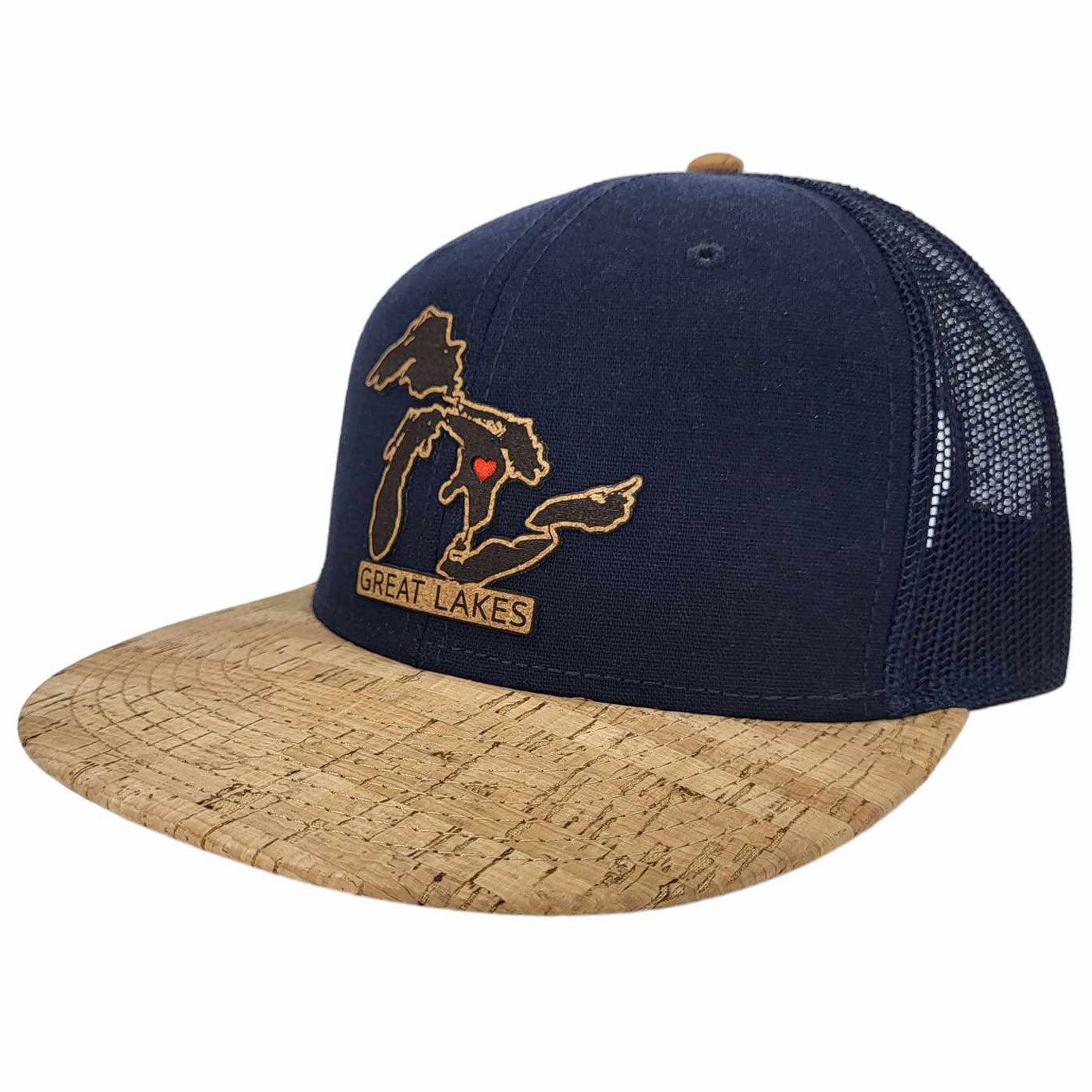 The Great Lakes Cork Flat Bill Snapback