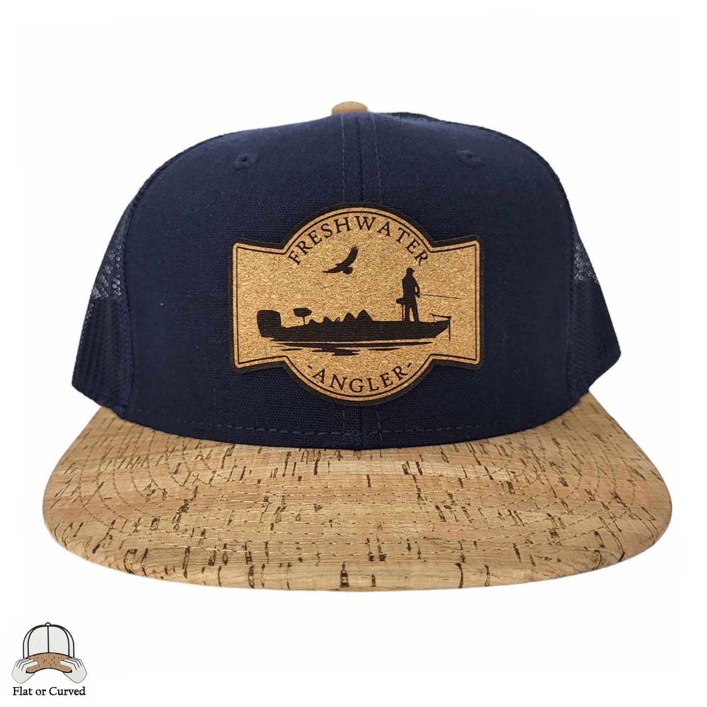 Freshwater Angler Cork Flat or Curved Hat