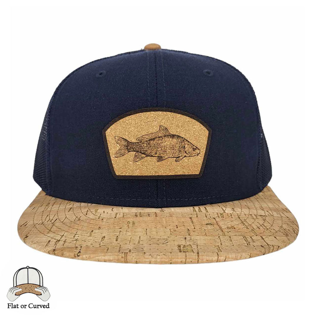Carp Cork Fishing Flat or Curved Hat