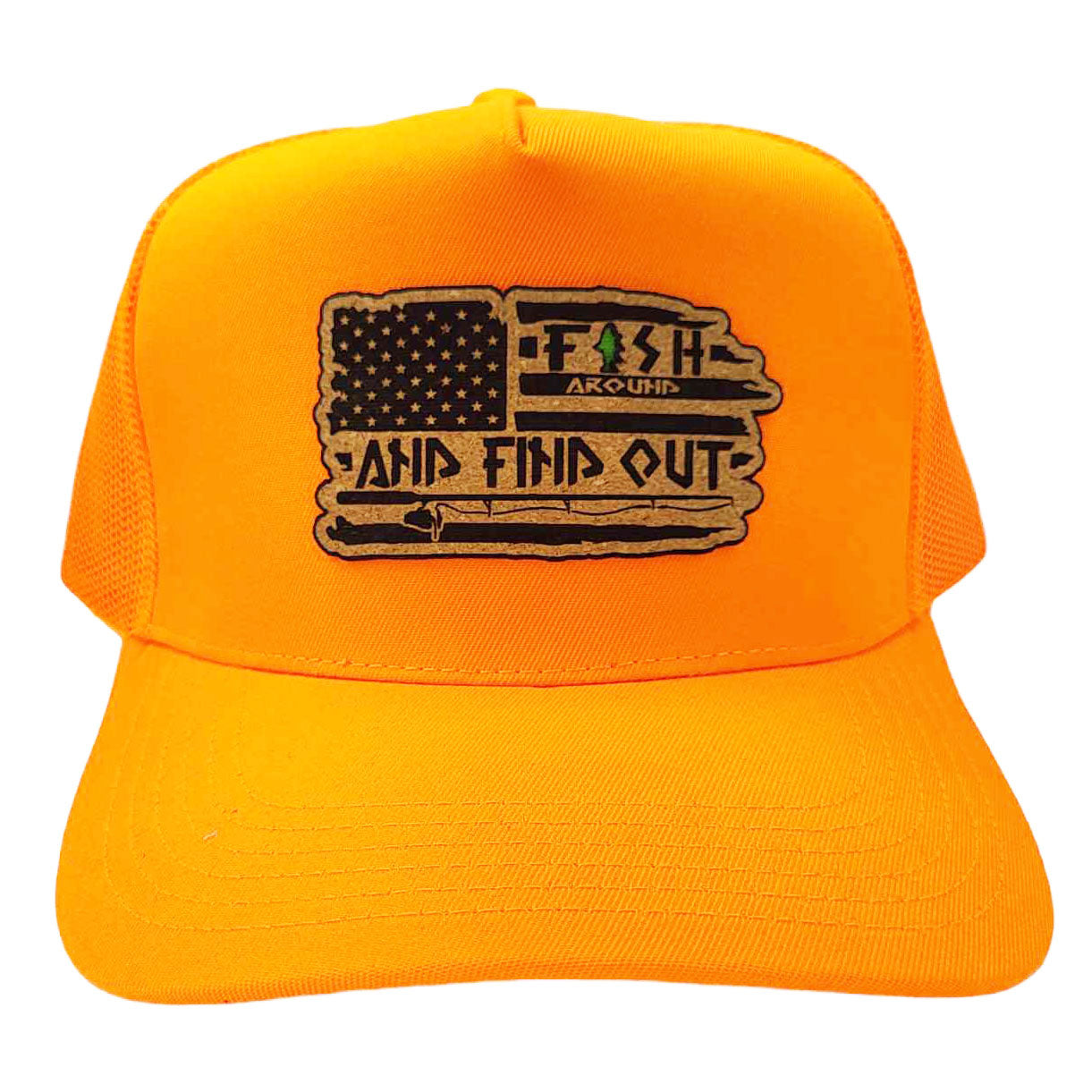 Fish Around And Find Out Cork Patch Hat