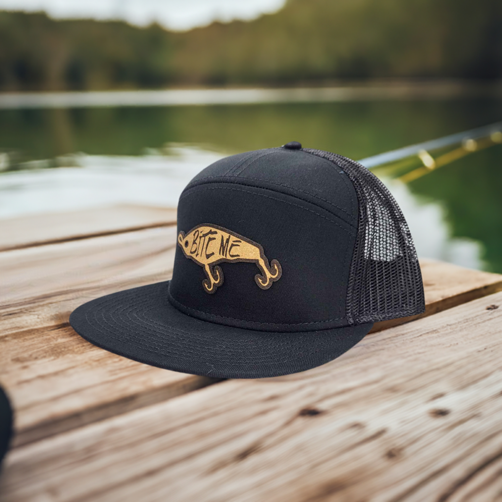 Bite Me Fishing Cork Patch Hat