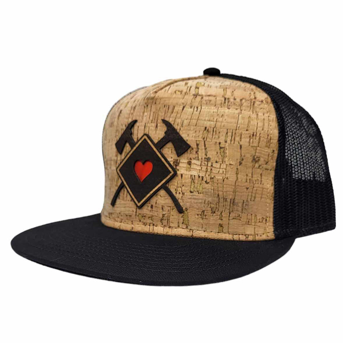 Firefighter Heart Scramble Cork Hat