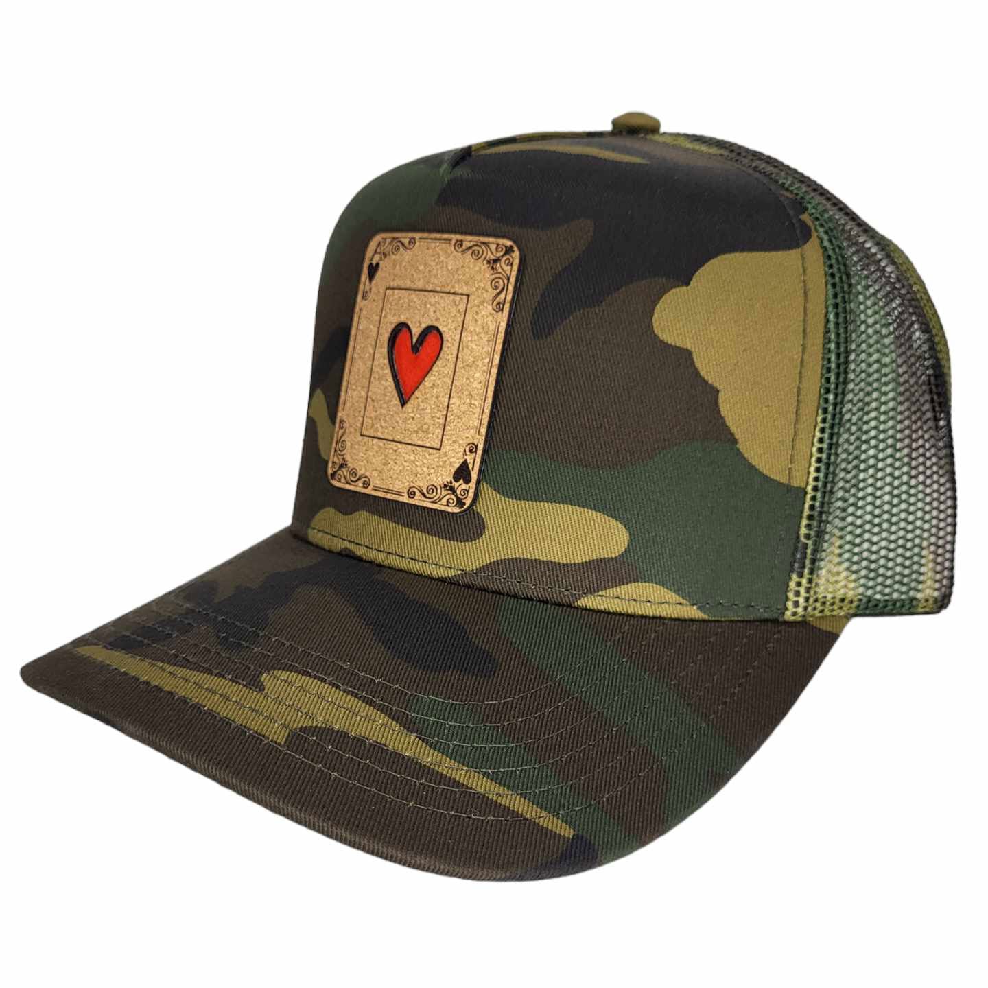 Ace Of Hearts Cork Patch Hat