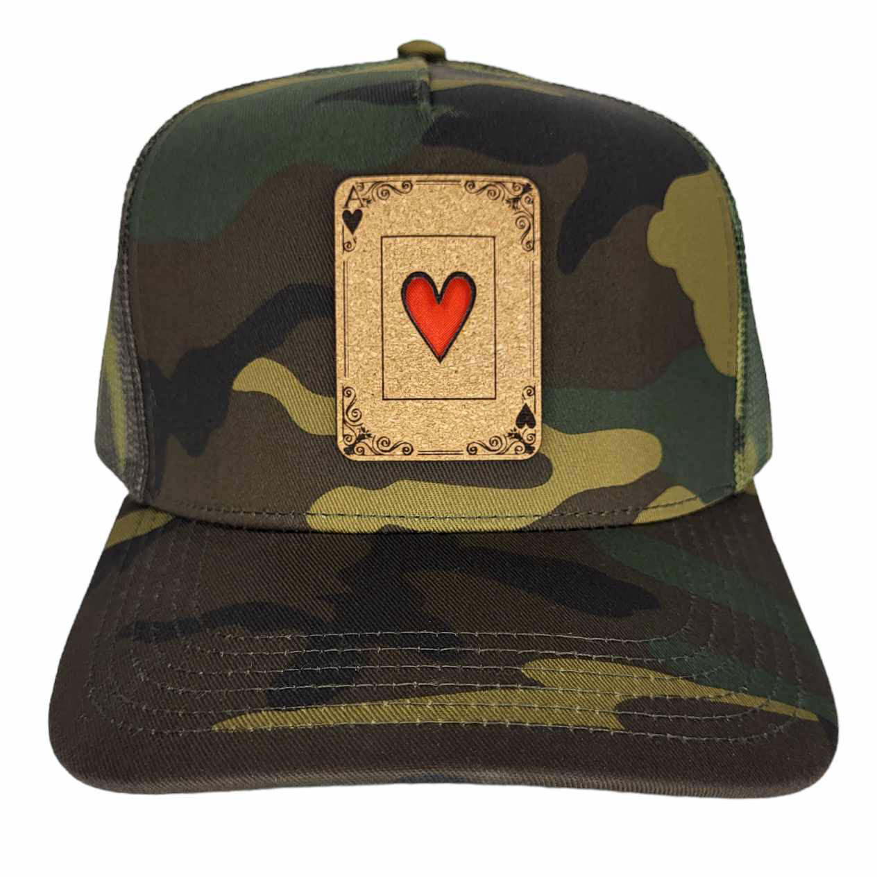 Ace Of Hearts Cork Patch Hat