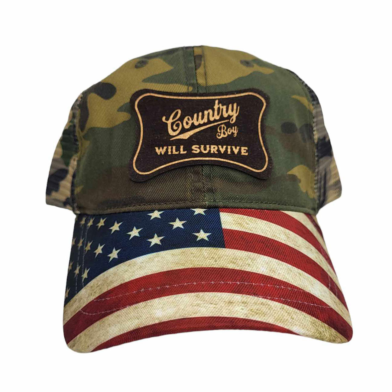 Country Boy Merica Bill Hat