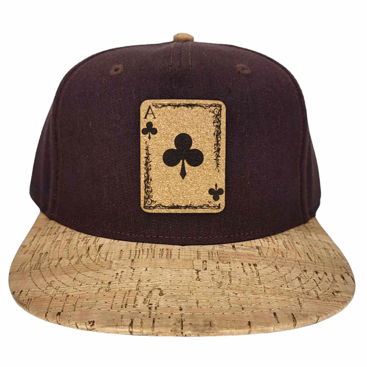 Ace Of Clubs Cork Flat or Curved Hat