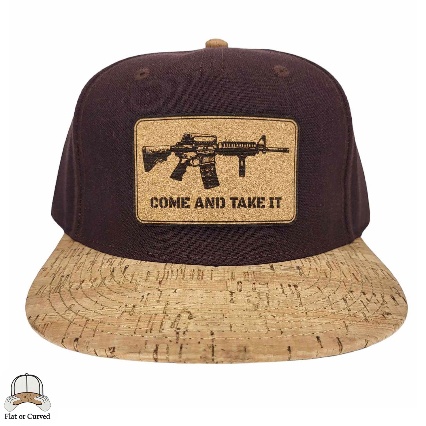 Come And Take It Cork Flat or Curved Hat