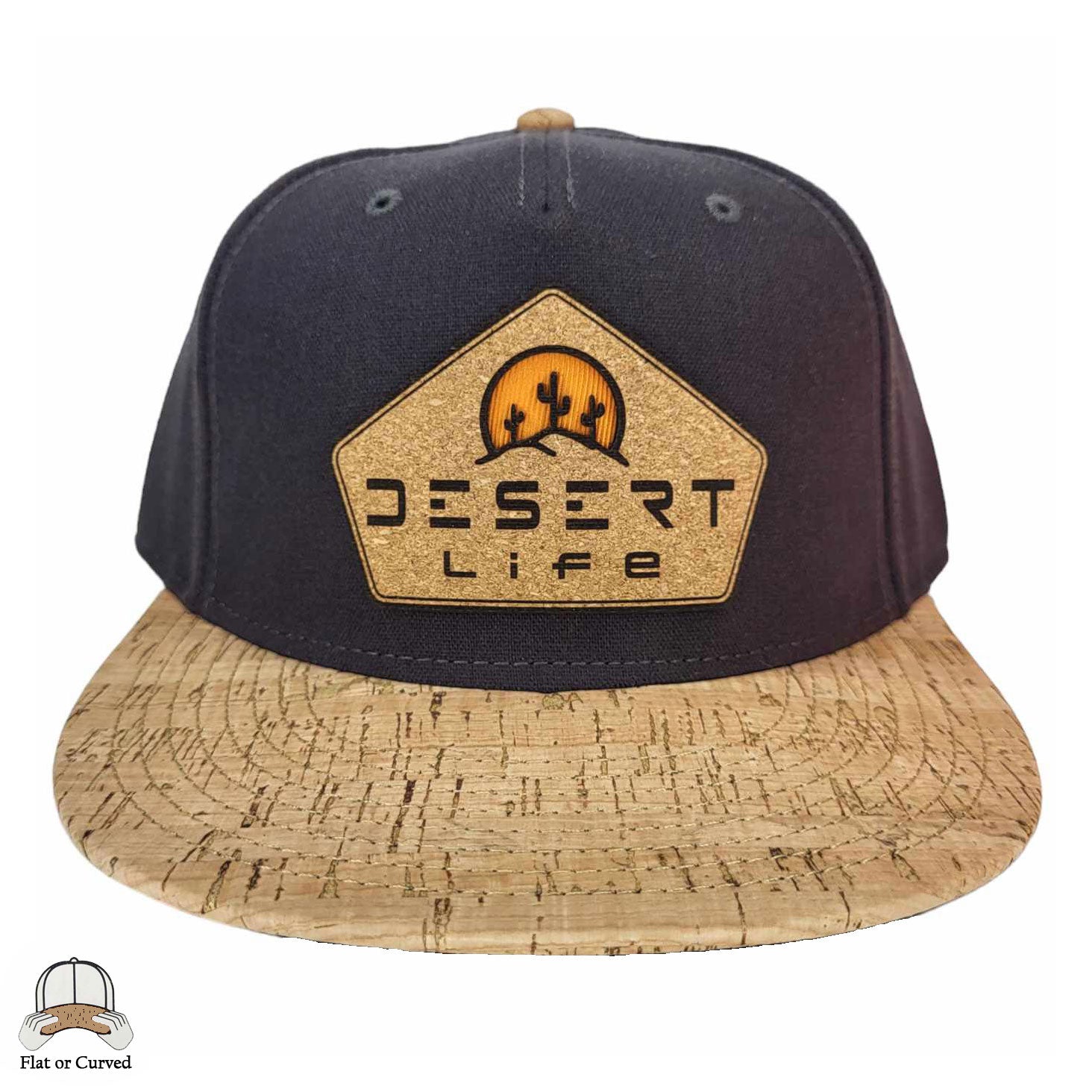 Desert Life Cork Flat or Curved Hat