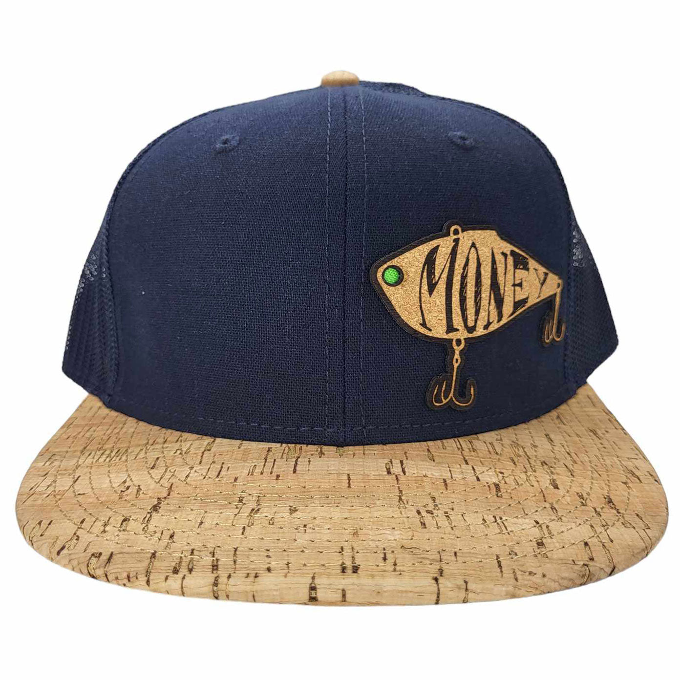 Money Fishing Cork Flat or Curved Hat