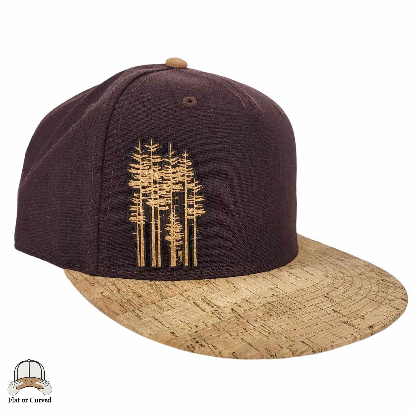 Tree Hugger Cork Flat or Curved Hat