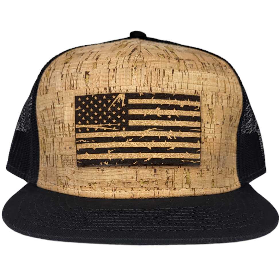 America Distressed Flag Cork Hat