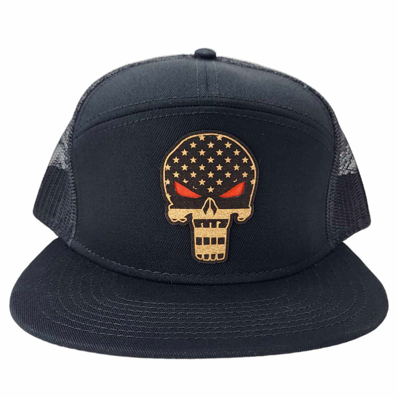 America Skull Cork Patch Hat