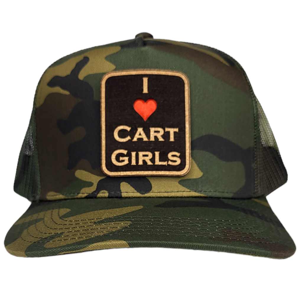 I Heart Cart Girls Camo Hat