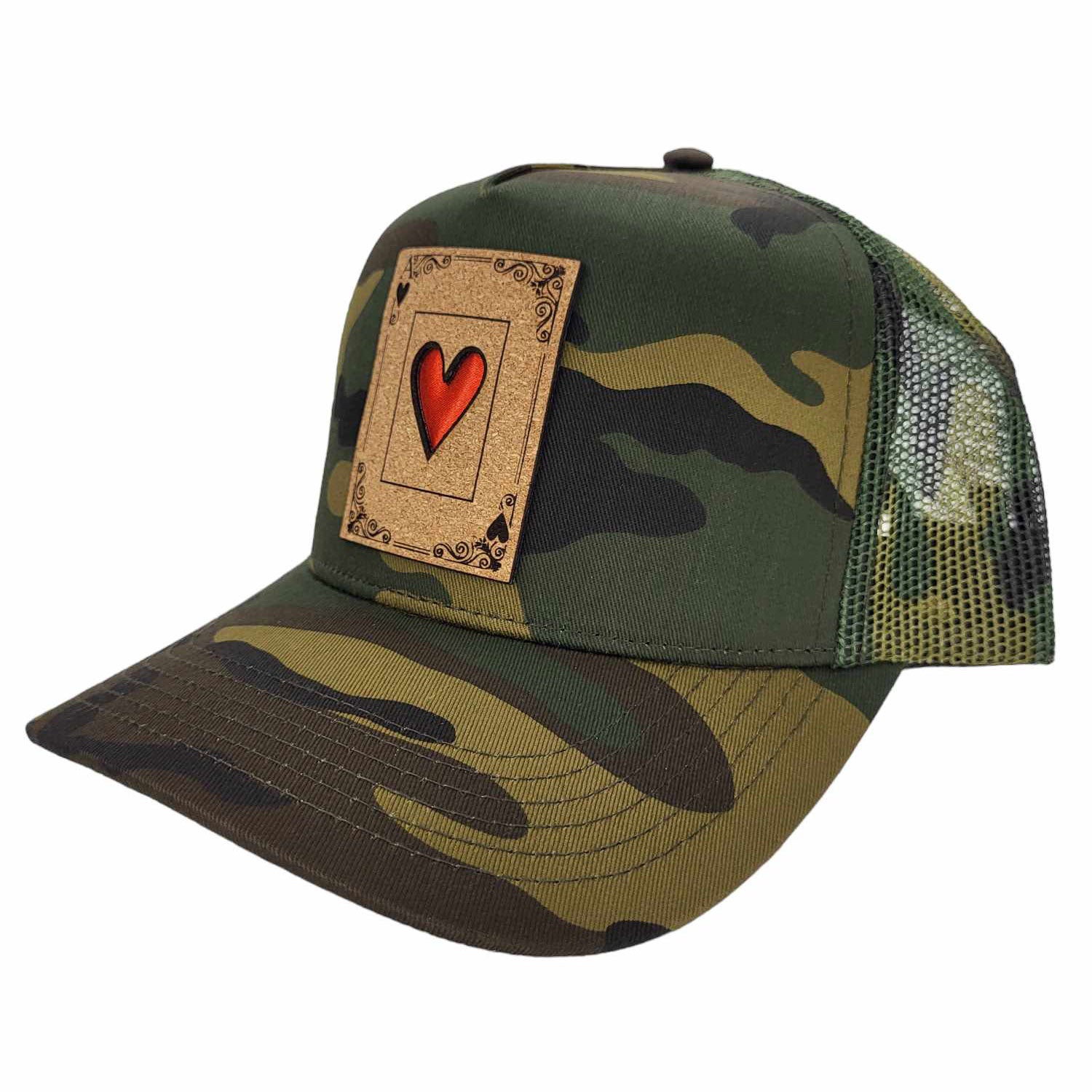 Ace Of Hearts Cork Patch Hat