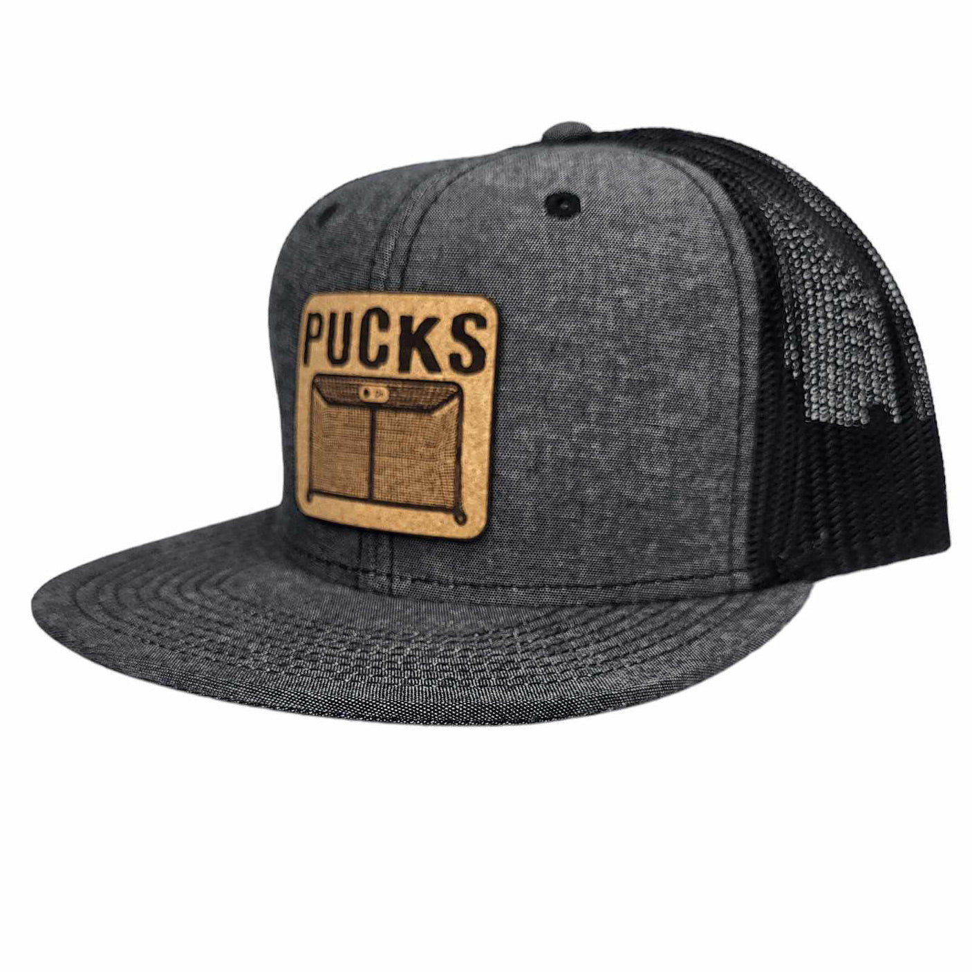 Pucks On Net Hockey Hat