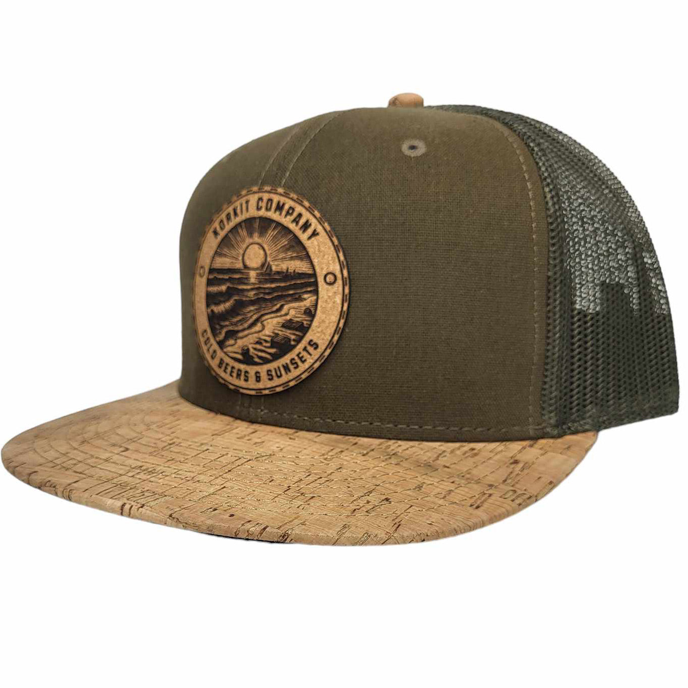Cold Beers & Sunsets Flat Bill Snapback