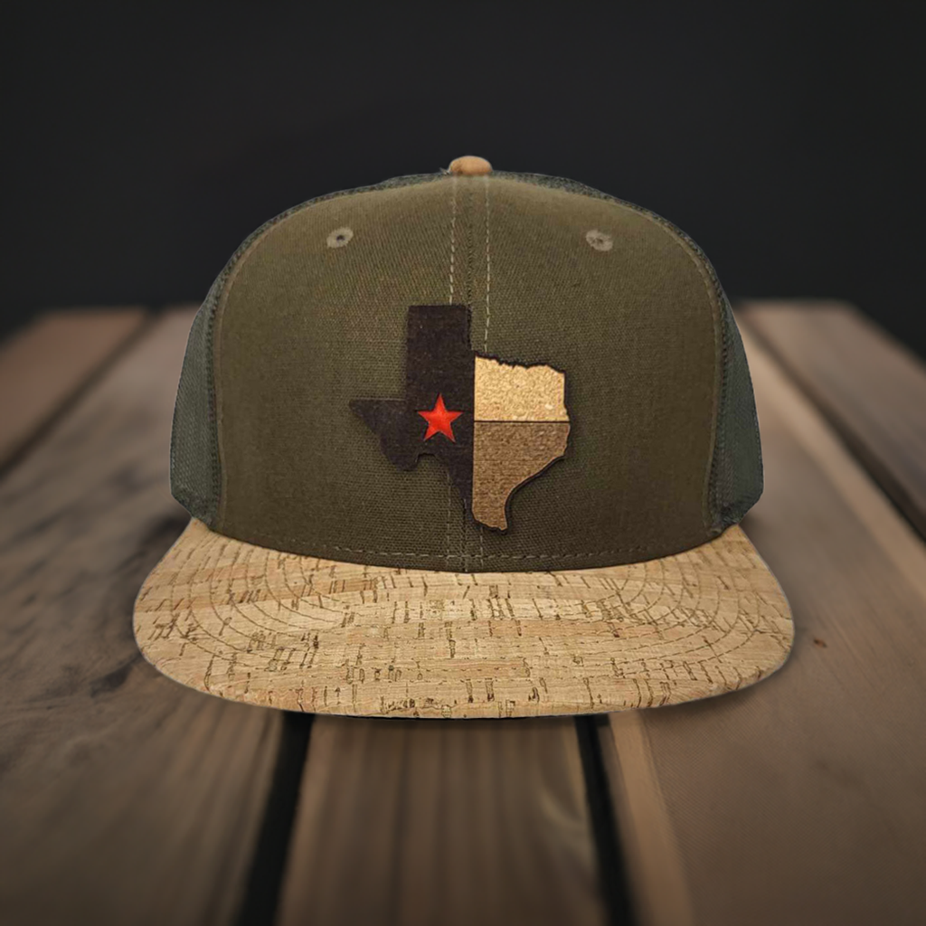 The Texan Cork Flat or Curved Hat