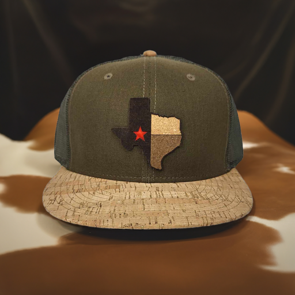 The Texan Cork Flat or Curved Hat