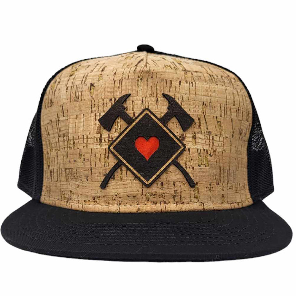 Firefighter Heart Scramble Cork Hat