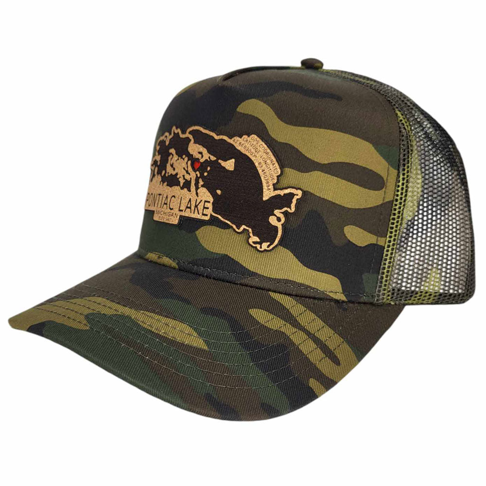 Pontiac Lake Michigan Camo Hat