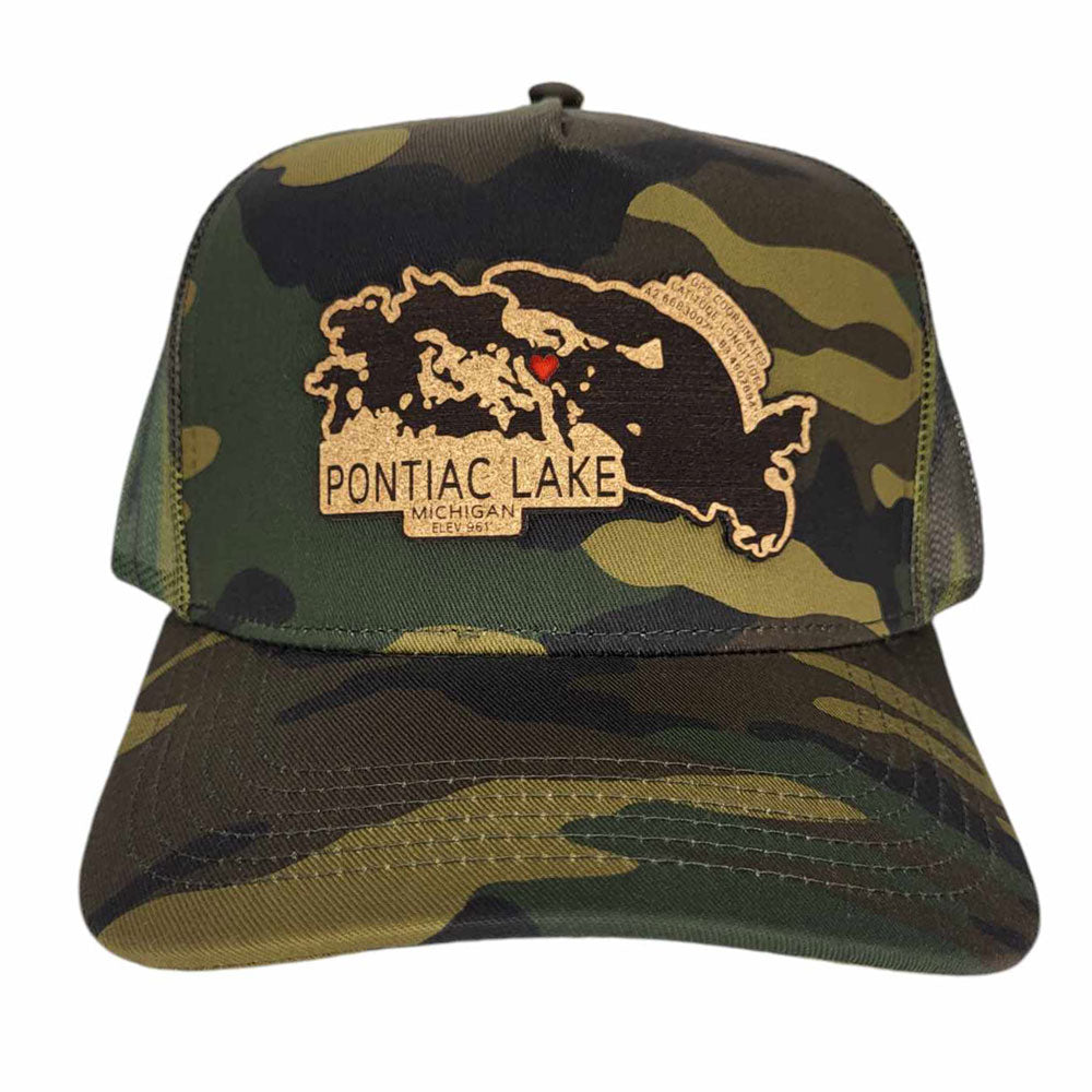 Pontiac Lake Michigan Camo Hat