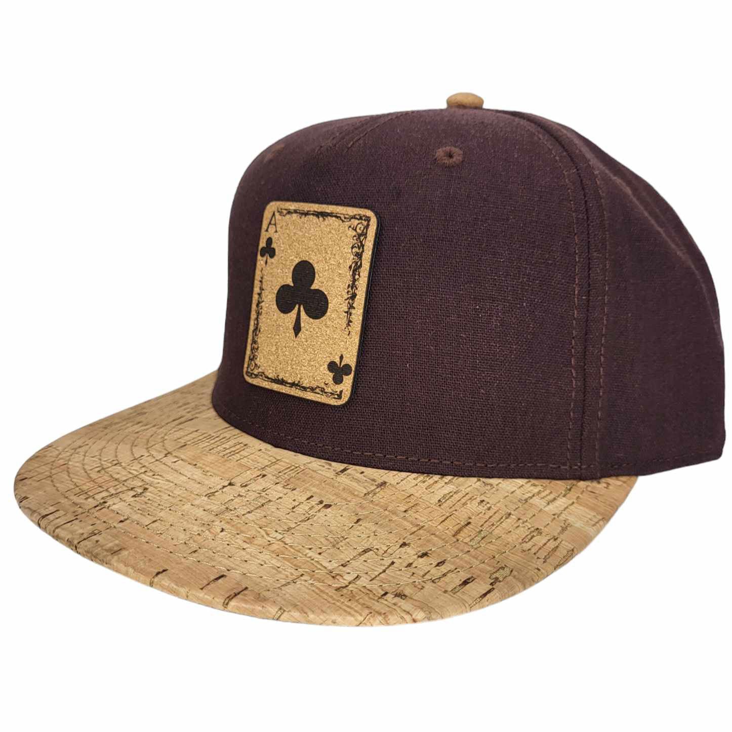 Ace Of Clubs Cork Flat or Curved Hat