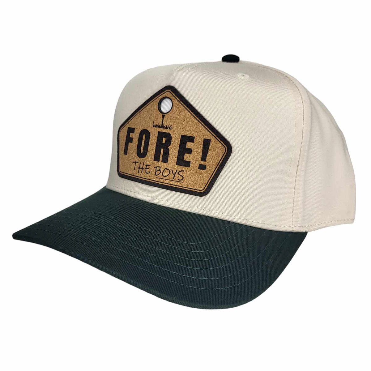 FORE The Boys Golf Cork Patch Hat