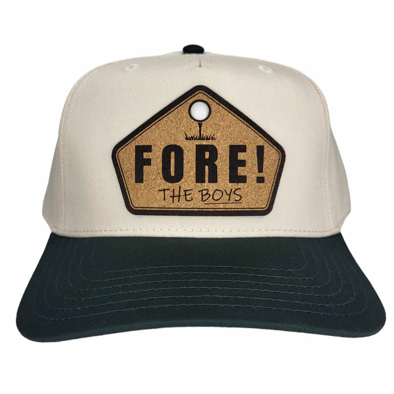 FORE The Boys Golf Cork Patch Hat